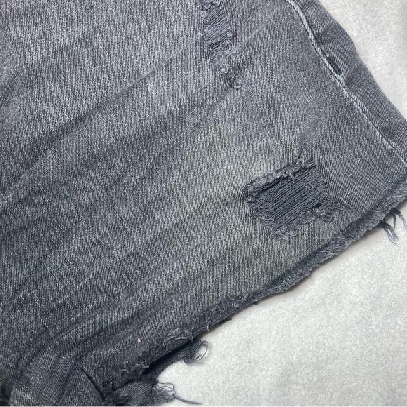 Hudson Los Angeles Gemma Lady Luck Short Midrise Cutoff Jeans Distressed Size 27 - Picture 3 of 10